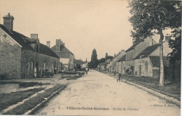 ( CPA 77 )  VILLIERS-SAINT-GEORGES  /  Route De Provins  - - Villiers Saint Georges