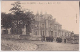 EPONE : LA MAIRIE ET LES ECOLES - EDITION A. COTTEREAU MANTES - 2 SCANS - - Epone