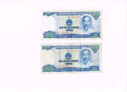 20000 Dong - HAI MUOI NGHIN DONG  X 2 - Vietnam - Otros – Asia