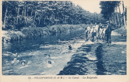 ( CPA 77 )  VILLEPARISIS  /  Le Canal  -  La Baignade  - - Villeparisis