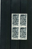 - SARRE 1947/56 . TIMBRES DE 1950 . BLOC DE 4 . NEUFS SANS CHARNIERE . - Neufs