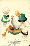 149) Pâques, Enfants Illustrateur Josette Boland - Pascua