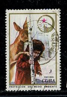 (cl. 3 - P6)  Cuba Ob N° 1945 (ref. Michel Au Dos) - Protection De La Nature. Kangourou Et Enfant - - Blocs-feuillets