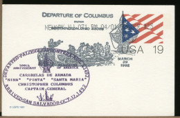 USA - CRISTOFORO COLOMBO - COLUMBUS - Discovery America - Departure Of Columbus - Scialuppa - Christoph Kolumbus