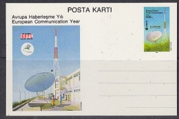 Northern Cyprus 1988 European Communication Year Postal Stationery Unused (26473A) - Europäischer Gedanke