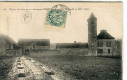 CPA 95 NESLES LA VALLEE FERME DE LAUNAY 1906 - Nesles-la-Vallée