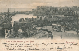 ROYAUME-UNI - RAMSGATE - View On The Harbor & New Road (tramway) - Ramsgate