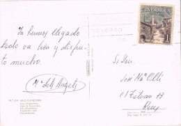 15965. Postal ANDORRA Española 1968. Lago Engolasters - Storia Postale