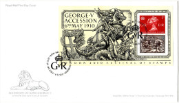 GREAT BRITAIN 2010. ACCESSION OF KING GEORGE V SHEET FDC - Sin Clasificación