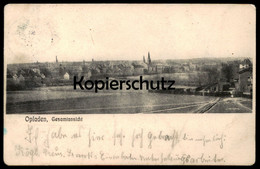 ALTE POSTKARTE LEVERKUSEN OPLADEN GESAMTANSICHT 1913 PANORAMA Totalansicht Total Cpa Postcard AK Ansichtskarte - Leverkusen
