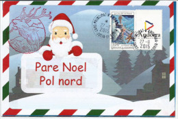 ANDORRE. Lettre (en Catalan) Au Père Noël, Avec Oblitération Ronde Et Tampon De Rennes - Covers & Documents