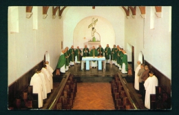 WALES  -  Caldey Abbey  Abbey Church Mass  Unused Postcard As Scan - Pembrokeshire