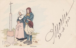 Illustrateur  MORIN Henri, Costume Bretagne - Morin, Henri