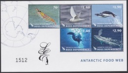 Ross 2013, Food, Bird, Fish, Whales, Seal,  LIMITED EDITION, 5val In BF - Albatros