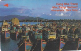 Vietnam, 7UPVF-a, Nha Trang Harbour, 2 Scans     Service-Phone-Number: 08-8231896 - Viêt-Nam