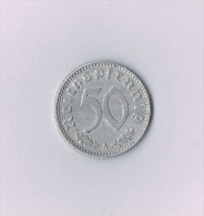50 Reichspfennig 1940 A  - Svastika - 50 Reichspfennig