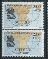 [12] Variété : N° 2518 Suffren Impression Défectueuse Des Continents + Normal ** - Nuovi