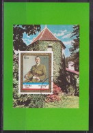 = Reprise Timbre Fujeira Général De Gaulle Sur Carte Postale Neuve Portrait Du Général - De Gaulle (Général)