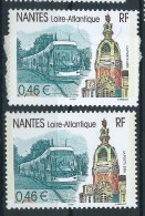 [12] Variété : N° 3552 Nantes Vert émeraude Au Lieu De Vert émeraude Vif + Normal ** - Unused Stamps