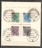 Württemberg1949: Michel Block2 Used  Catalogue Value1.800Euros($1,980) - Wurtemberg