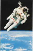 Shuttle Challenger Astronaut McCandless Jet-Powerred Space Walk C1980s Vintage Postcard - Space