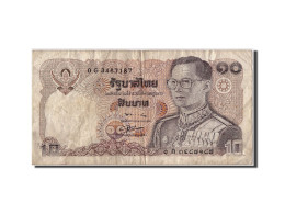 Billet, Thaïlande, 10 Baht, BE2523 (1980), Undated, KM:87, TB - Tailandia