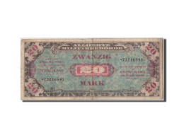 Billet, Allemagne, 20 Mark, 1944, Undated, KM:195d, B+ - 20 Mark