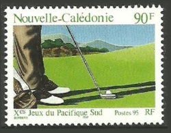 NEW CALEDONIA 1995 GOLF SPORT IMPERF SET MNH - Unused Stamps