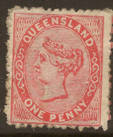 QUEENSLAND 1879 1d Scarlet QV SG 136 HM #QY123 - Mint Stamps