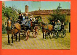 Folklore Du Sud Vendéen "Les Cabanières" Gens, Bêtes Et Champs  (écrite, Non Oblitérée) (pli) - Personnages