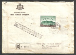 San Marino 1961 Busta Primo Giorno Europa Unita N°568 Cod.busta.016 - Briefe U. Dokumente