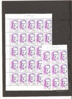 FRANCE FRAGMENT DE FEUILLE  DE 25 TIMBRES  NEUF ** MNH  N° 2634 ET 9  N°2634A   DE  1990 - Full Sheets