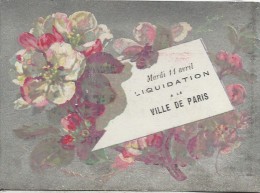 Chromo / Magasin /A La Ville De Paris / Liquidation/Rue Montmartre/Paris /Bouillon-Rivoyre/Vers 1880   IMA62 - Other & Unclassified