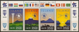 Iceland 1995 . World Champion Ship Handball. Michel  820-23 MNH. - Unused Stamps