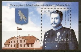 Iceland 2004.  Hannes Hafstein.  Souvenir Sheet.  Michel  Bl.34 MNH. - Hojas Y Bloques