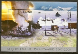 Iceland 2007.  International Polar Year. Souvenir Sheet. Michel Bl.42 MNH. - Blocks & Kleinbögen