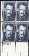 Plate Block -1979 USA John Steinbeck Stamp Sc#1773 Famous Novelist - Números De Placas