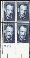 Plate Block -1979 USA John Steinbeck Stamp Sc#1773 Famous Novelist - Plate Blocks & Sheetlets