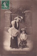 CPA - Fantaisie - Femme Avec Enfant - Bonne Année - Lepogravure - 1015 - Vrouwen