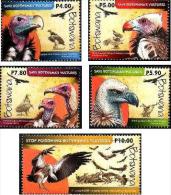 Botswana 2015 Birds- Save Vultures 5v Mint - Botswana (1966-...)