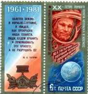 B - 1981 Russia - Gagarin - Usados