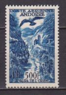 ANDORRA FRANCESE 1950 POSTA AEREA LA VALIRA DE L'ORIENT MH A4 - Collections