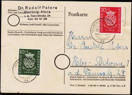 1950. Bachsiegel 10+2 Pf. (Defective) + 20+3 Pf. HAMBURG 28-7-1950. FDC.  Michel 650 Eu... (Michel: 121 - 122) - JF18147 - Altri & Non Classificati