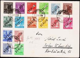 1948. BERLIN. Black Overprint. 2 PF - 84 Pf. 16 EX. BERLIN 11.11.48.  (Michel: 16) - JF181552 - Brieven En Documenten