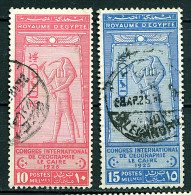 Egypte *  N° 95/96 - Congrès De Géographie - 1915-1921 Protectorat Britannique