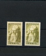 - SARRE 1947/56 .  TIMBRES DE 1955 . VARIANTES DE COULEURS . NEUFS SANS CHARNIERE . - Neufs