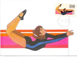 USA 1983 , Olympics 83 - Men´s Gymnastic - Maximum Card - Los Angeles 17 JUN 1983 - Cartes-Maximum (CM)