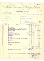 Facture Des Ateliers De Constructions Electriques De CHARLEROI - Lot De 2 Factures 1910 Et 1912 - 1900 – 1949