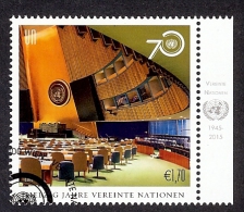 UNITED NATIONS VIENNE 2015 (o)  TIMBRE ISSU DE FEUILLET - Usados