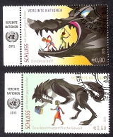 UNITED NATIONS VIENNE 2015 (o) TIMBRES UNICEF - Gebraucht